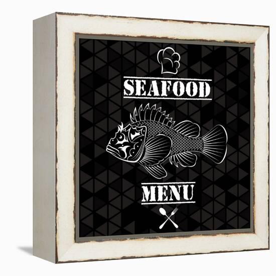 Fish for the Restaurant Menu-111chemodan111-Framed Stretched Canvas