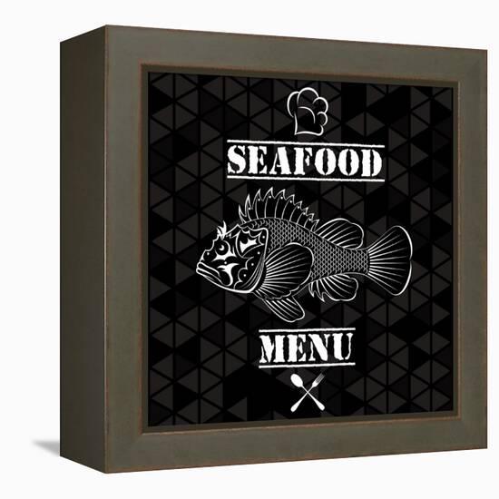 Fish for the Restaurant Menu-111chemodan111-Framed Stretched Canvas