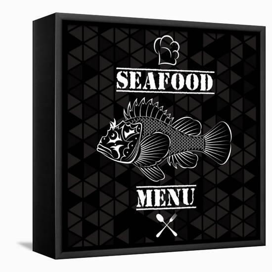 Fish for the Restaurant Menu-111chemodan111-Framed Stretched Canvas