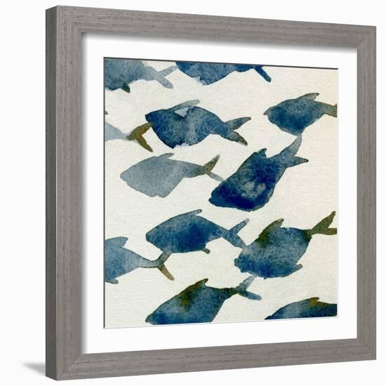 Fish Friends I-Emma Caroline-Framed Premium Giclee Print