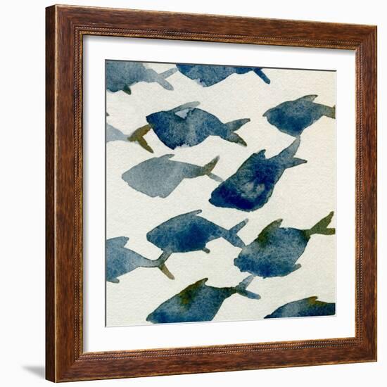 Fish Friends I-Emma Caroline-Framed Premium Giclee Print