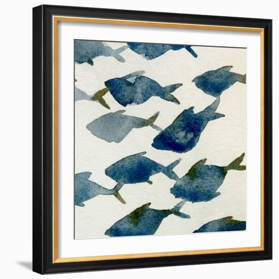 Fish Friends I-Emma Caroline-Framed Premium Giclee Print