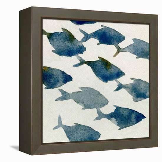 Fish Friends II-Emma Caroline-Framed Stretched Canvas