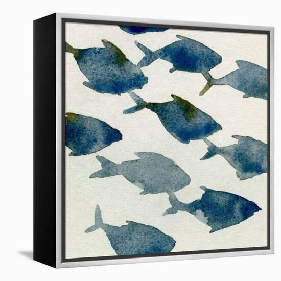 Fish Friends II-Emma Caroline-Framed Stretched Canvas