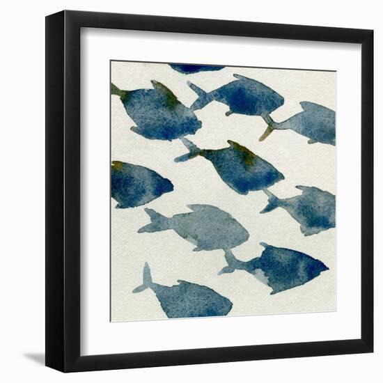 Fish Friends II-Emma Caroline-Framed Art Print