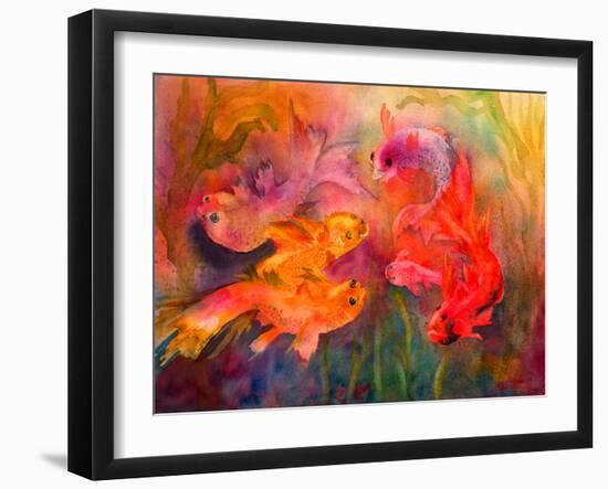 Fish Frolic-Neela Pushparaj-Framed Giclee Print