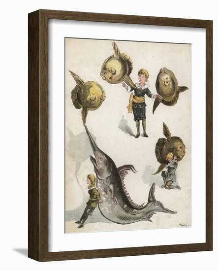 Fish Gymnastics-Richard Andre-Framed Giclee Print