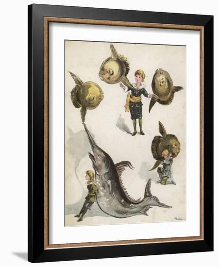 Fish Gymnastics-Richard Andre-Framed Giclee Print