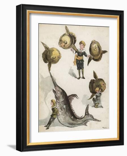 Fish Gymnastics-Richard Andre-Framed Giclee Print