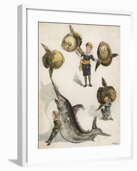 Fish Gymnastics-Richard Andre-Framed Giclee Print