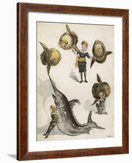 Fish Gymnastics-Richard Andre-Framed Giclee Print