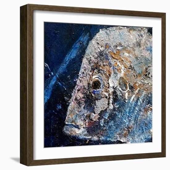 Fish Head 2020 Oils-jocasta shakespeare-Framed Giclee Print