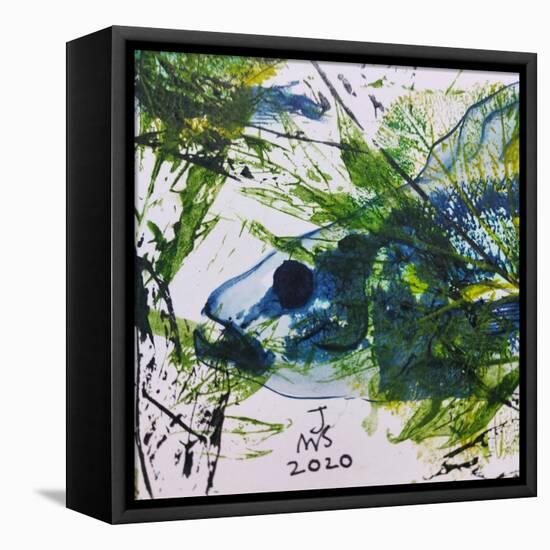 Fish Head 2020 Oils-jocasta shakespeare-Framed Premier Image Canvas