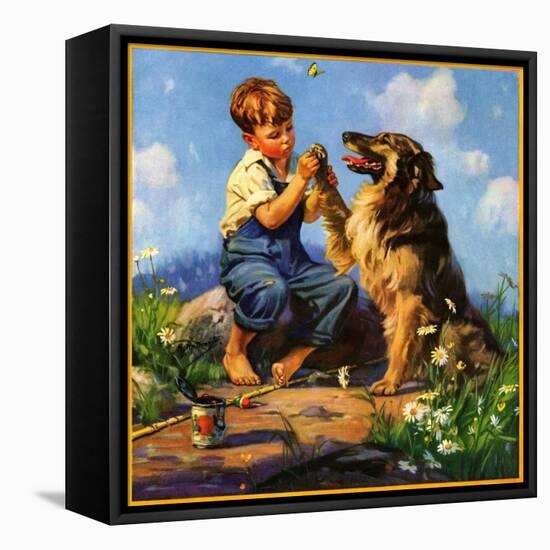 "Fish Hook in Dog's Paw,"May 1, 1933-Henry Hintermeister-Framed Premier Image Canvas