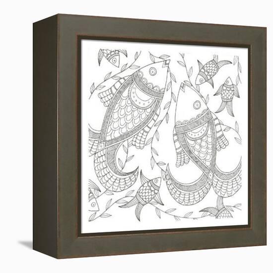 Fish In The Wild-Pam Varacek-Framed Stretched Canvas