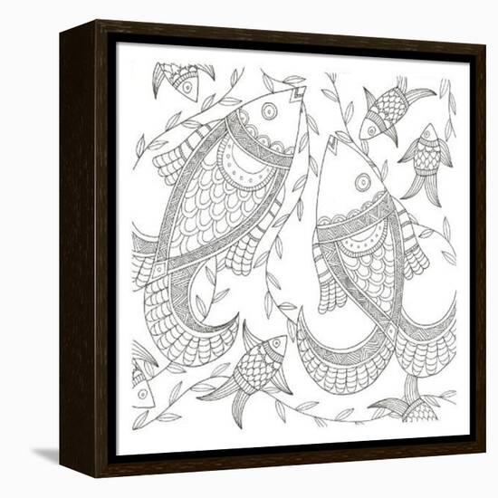 Fish In The Wild-Pam Varacek-Framed Stretched Canvas