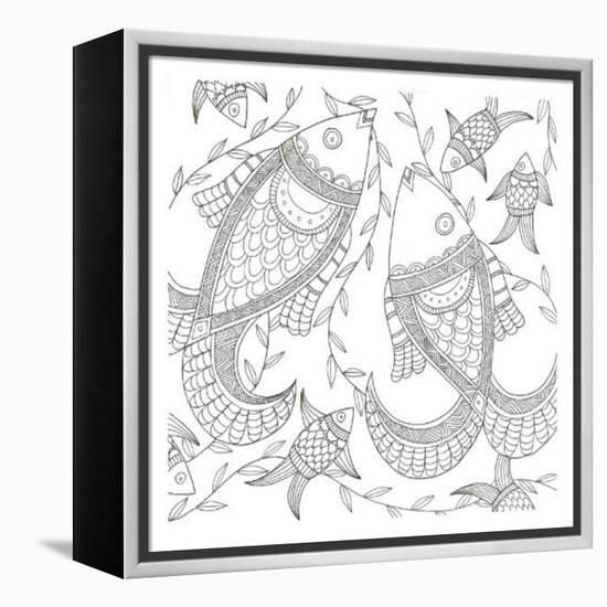 Fish In The Wild-Pam Varacek-Framed Stretched Canvas
