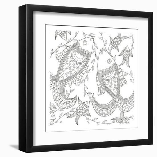 Fish In The Wild-Pam Varacek-Framed Art Print