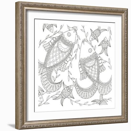 Fish In The Wild-Pam Varacek-Framed Art Print