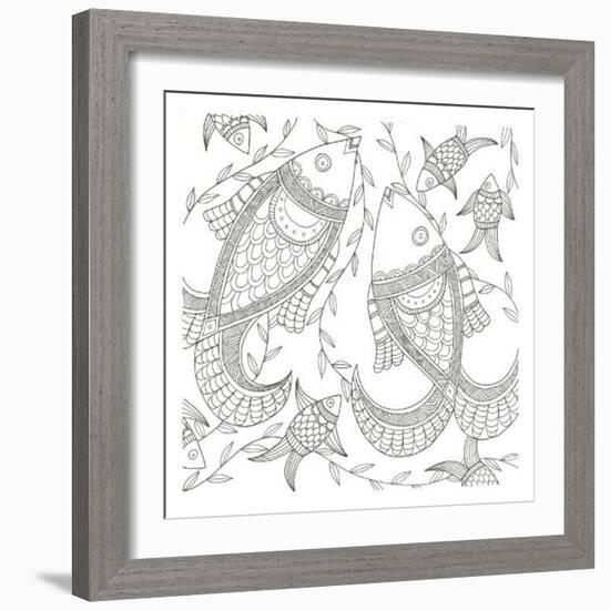 Fish In The Wild-Pam Varacek-Framed Art Print