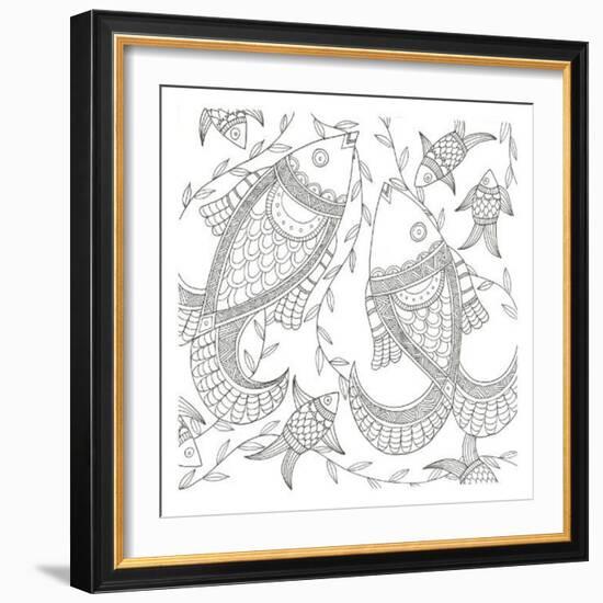 Fish In The Wild-Pam Varacek-Framed Art Print