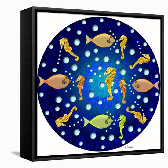 Fish Mandala XXVI-David Sheskin-Framed Premier Image Canvas