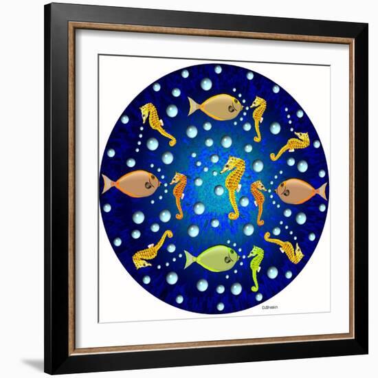 Fish Mandala XXVI-David Sheskin-Framed Giclee Print