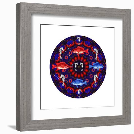 Fish Mandalas 53-David Sheskin-Framed Giclee Print