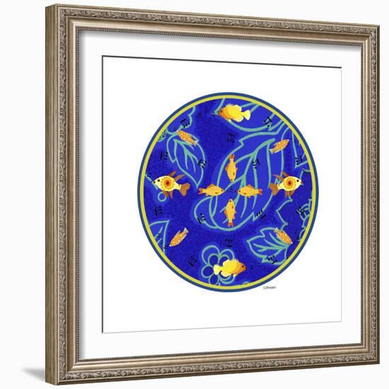 Fish Mandalas 65-David Sheskin-Framed Giclee Print
