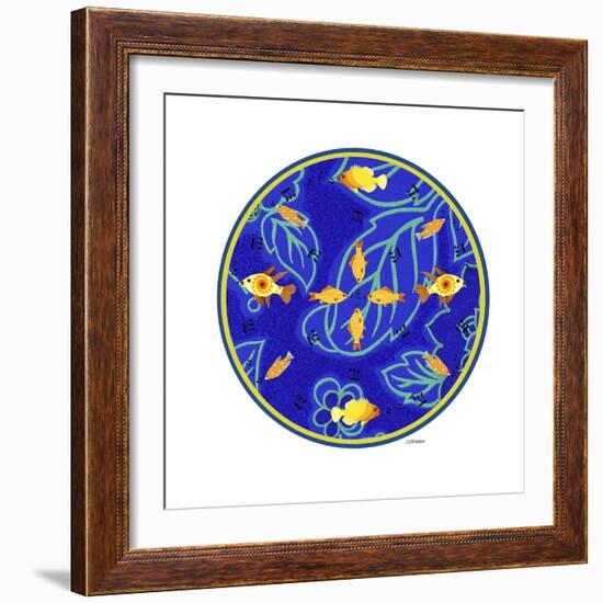 Fish Mandalas 65-David Sheskin-Framed Giclee Print