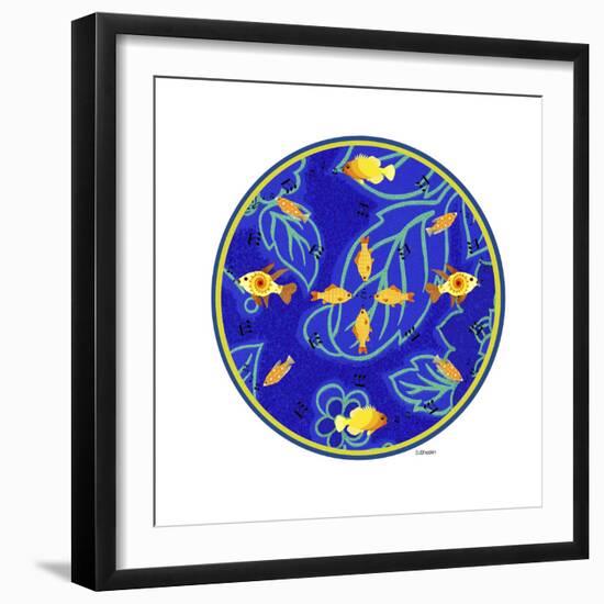 Fish Mandalas 65-David Sheskin-Framed Giclee Print