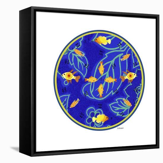 Fish Mandalas 65-David Sheskin-Framed Premier Image Canvas