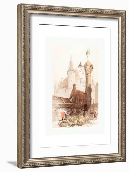 Fish Market, Antwerp, 1839-Thomas Shotter Boys-Framed Giclee Print