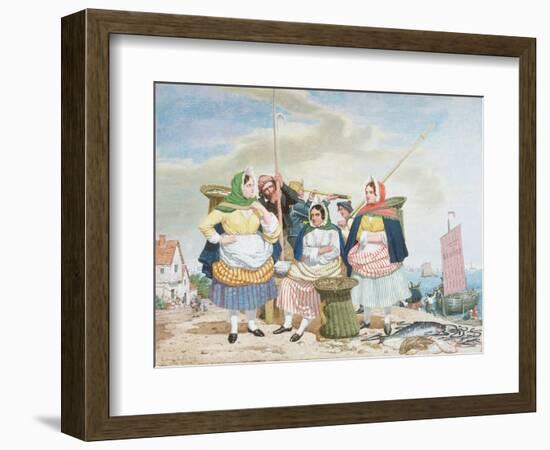 Fish Market by the Sea, c.1860-Richard Dadd-Framed Giclee Print