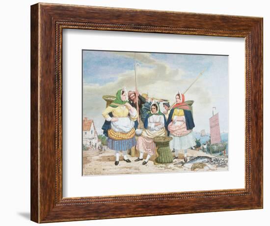 Fish Market by the Sea, c.1860-Richard Dadd-Framed Giclee Print