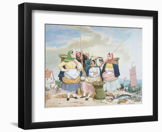 Fish Market by the Sea, c.1860-Richard Dadd-Framed Giclee Print