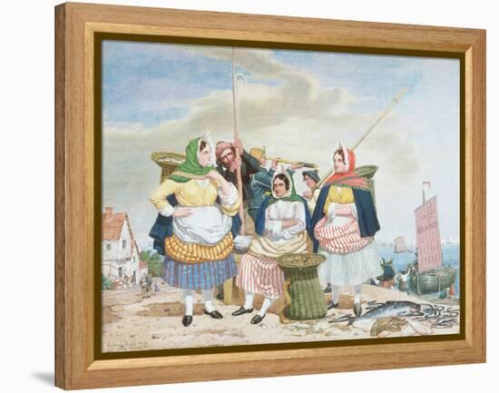 Fish Market by the Sea, c.1860-Richard Dadd-Framed Premier Image Canvas