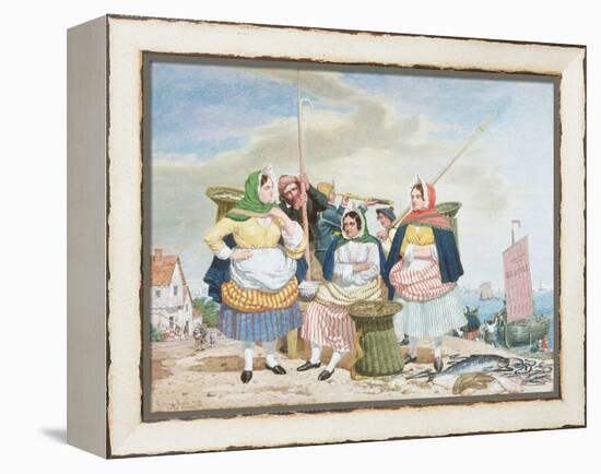 Fish Market by the Sea, c.1860-Richard Dadd-Framed Premier Image Canvas