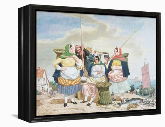 Fish Market by the Sea, c.1860-Richard Dadd-Framed Premier Image Canvas