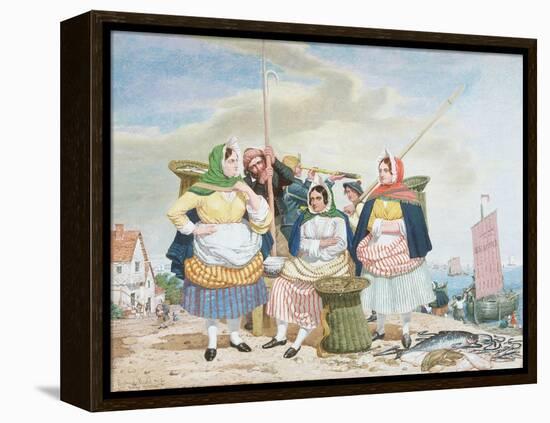 Fish Market by the Sea, c.1860-Richard Dadd-Framed Premier Image Canvas