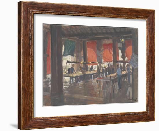 Fish Market, Venice, 2009-Julian Barrow-Framed Giclee Print