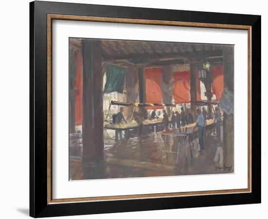 Fish Market, Venice, 2009-Julian Barrow-Framed Giclee Print