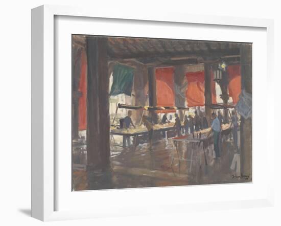 Fish Market, Venice, 2009-Julian Barrow-Framed Giclee Print