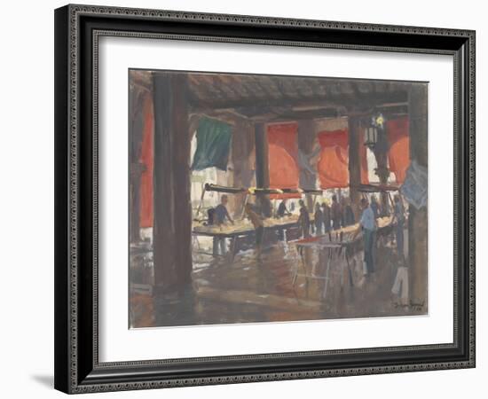 Fish Market, Venice, 2009-Julian Barrow-Framed Giclee Print