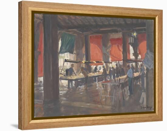 Fish Market, Venice, 2009-Julian Barrow-Framed Premier Image Canvas