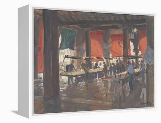 Fish Market, Venice, 2009-Julian Barrow-Framed Premier Image Canvas