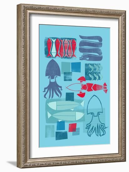 Fish Market-null-Framed Giclee Print