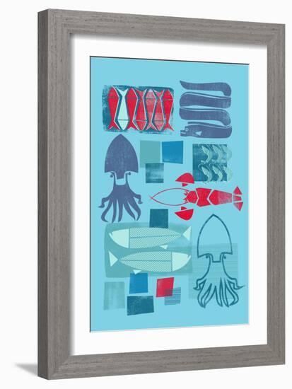 Fish Market-null-Framed Giclee Print