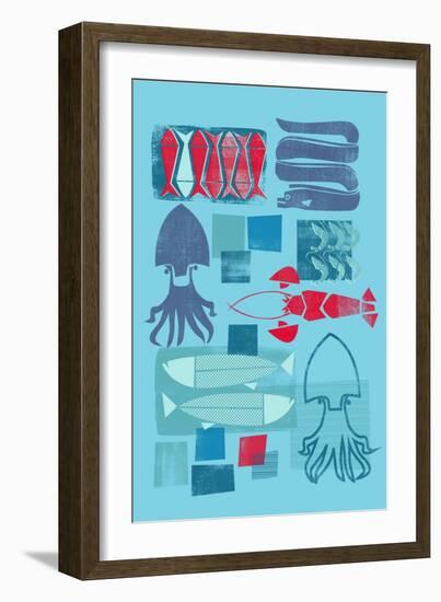 Fish Market-null-Framed Giclee Print