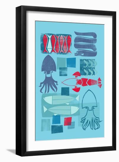 Fish Market-null-Framed Giclee Print